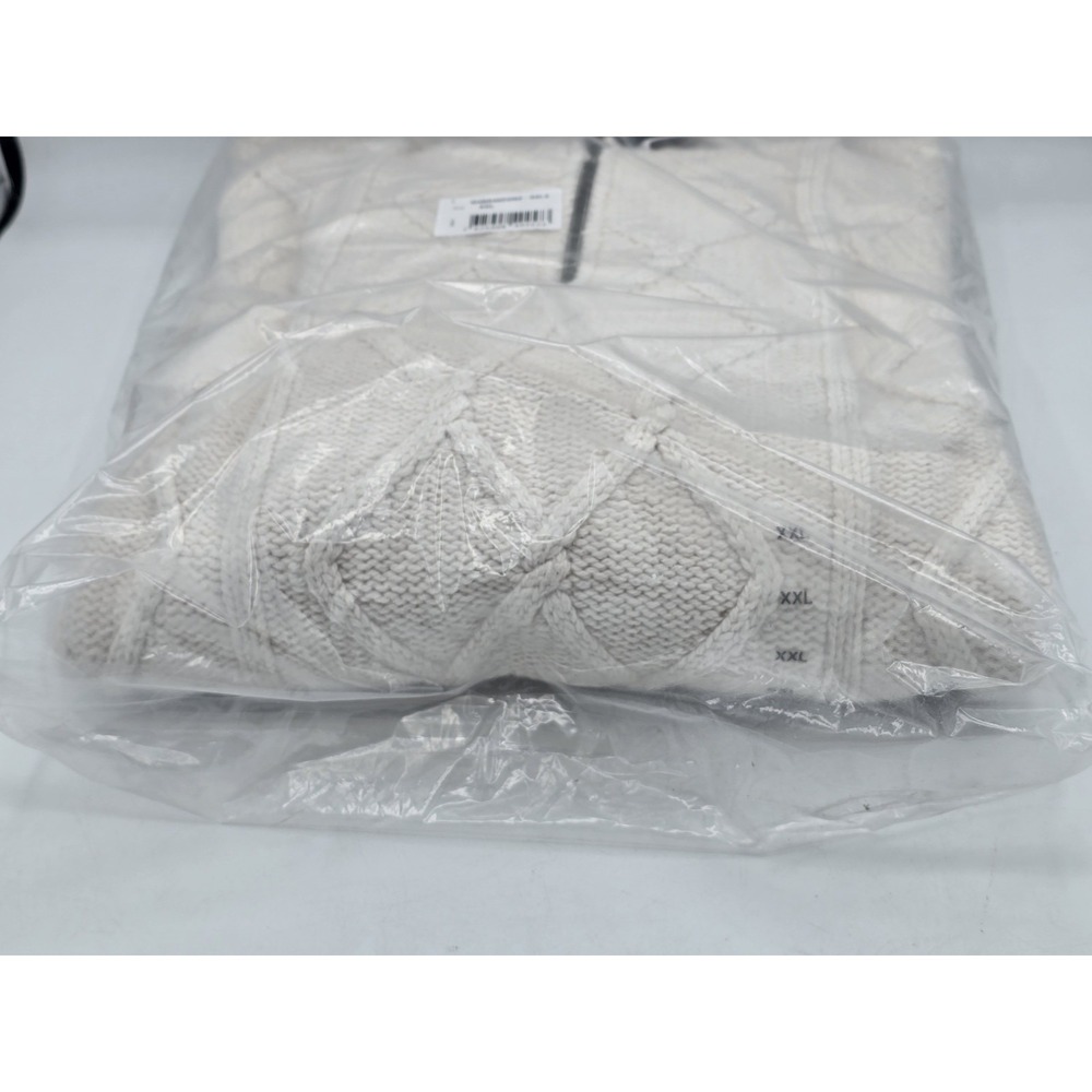 GUESS Mens Long Sleeve‎ Diamond Cable Half Zip Knit Sweater Yarn Blend Sz XXL - Picture 8 of 13